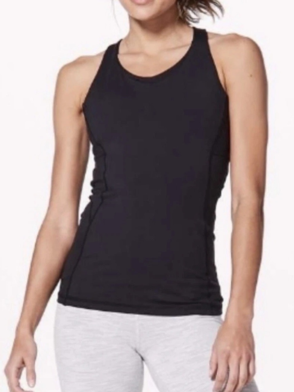 Lululemon Stash N Run Tank Bra Size 6 Black